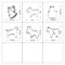CookieCutter.com 6 Piece Horse Friends Cookie Cutter Set Goat, Mini Horse, Cat, Labrador Retriever Dog, Fox, Donkey, Metal Shapes Made in USA, Silver